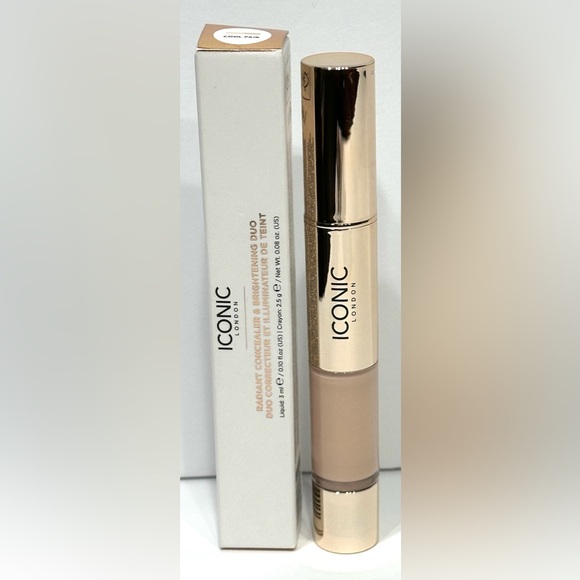 Iconic London Radiant Concealer Brightening Duo Stick Cool Fair, NEW - Picture 6 of 7